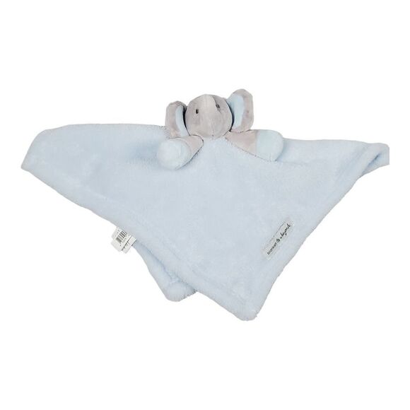 Blankets and Beyond Elephant Lovey Blue Gray Security Blanket Baby Infant Nunu - Picture 5 of 12